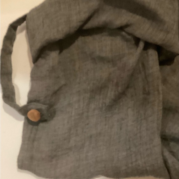 Cosmo’s Women's Sheer Grey Cotton Shirt. Long Button Up, Med - Picture 5 of 5